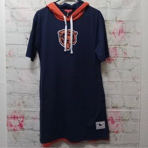NWT Mitchell & Ness NFL fleece Hoodie Dress  Chicago Bears size medium